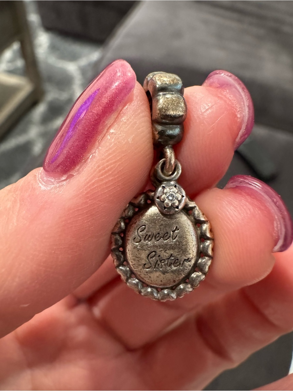 Pandora Sweet Sister Pendant Charm